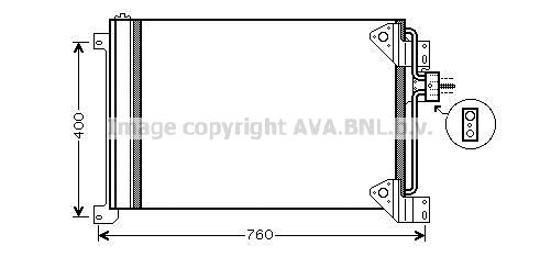 AVA QUALITY COOLING Kondensators, Gaisa kond. sistēma IVA5081D